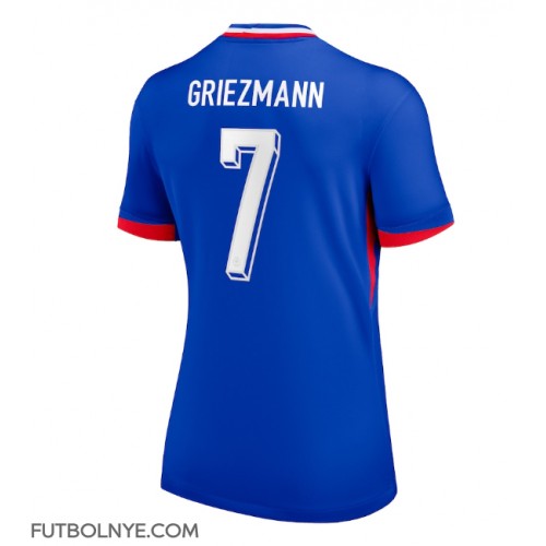 Camiseta Francia Antoine Griezmann #7 Primera Equipación para mujer Eurocopa 2024 manga corta